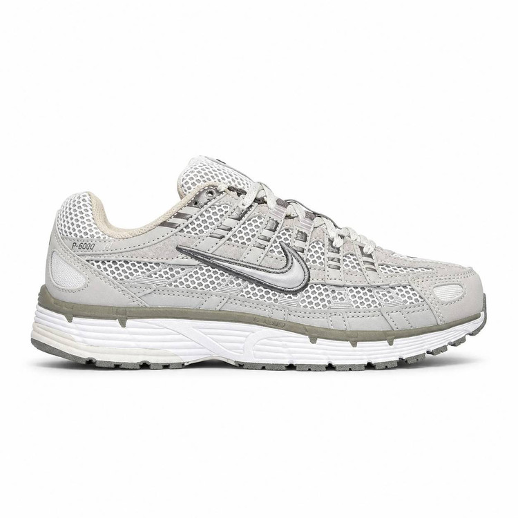 کفش کتانی وارداتی نایک مدل Nike P 6000 پیادهروی روزانه استایلهای خیابانی (طوسی روشن)