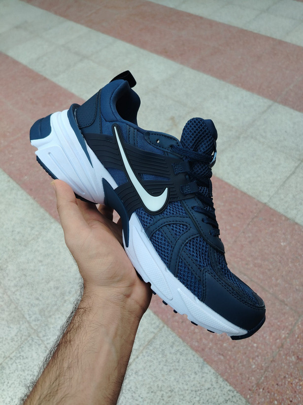 کفش وارداتی نایک وی تو کی Nike V2K سرمه ای سفید