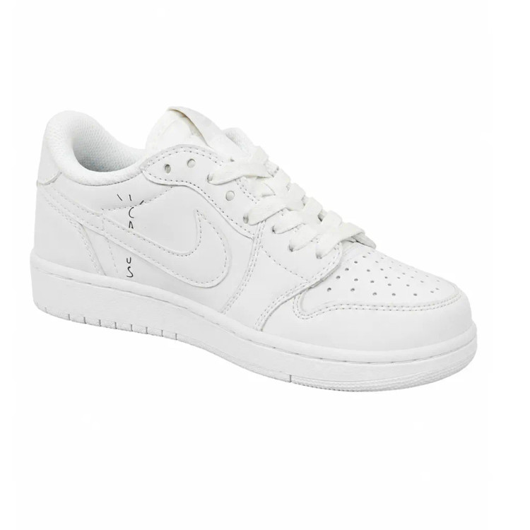 کفش وارداتی نایک ایر جردن 1 طرح ترویس Nike Travis تمام سفید