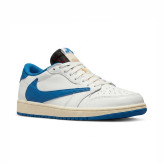 کفش وارداتی نایک ایر جردن 1 Nike Air Jordan1 سفید آبی