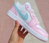 کفش وارداتی نایک ایر جردن 1 Nike Air Jordan 1 صورتی / سفید آبی آسمانی
