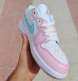 کفش وارداتی نایک ایر جردن 1 Nike Air Jordan 1 صورتی / سفید آبی آسمانی