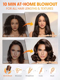 سشوار و برس براشینگ حرارتی چندکاره شیگلم مدل بلو آوت بلیس SHEGLAM Blowout Bliss اورجینال