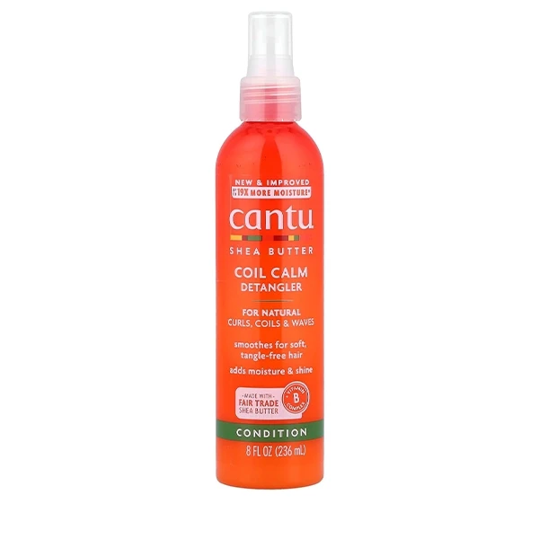 اسپری گره باز کن کانتو شی باتر برای موهای فر مجعد و موج‌دار مدل Coil Calm Detangler (اورجینال)