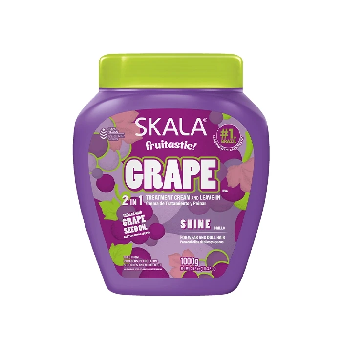 ماسک مو داخل حمام اسکالا 2×1 روغن هسته انگور Skala Grape حجم ۱۰۰۰ گرم (اورجینال)