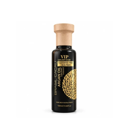 روغن آرگان ارگانیک برزیل کاکائو وی آی پی Brasil Cacau مناسب مو، پوست و ناخن (بدون سولفات) حجم 100ml اورجینال